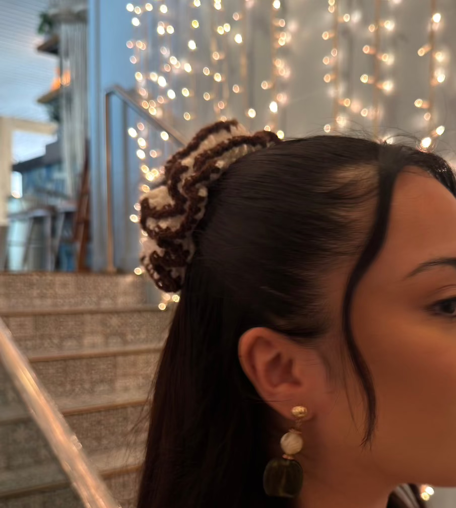 Mocha Cream Scrunchie